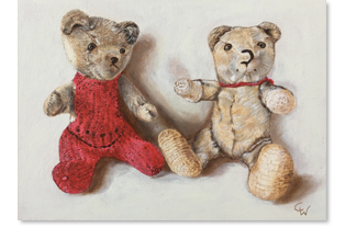 Zwei alte Teddies
